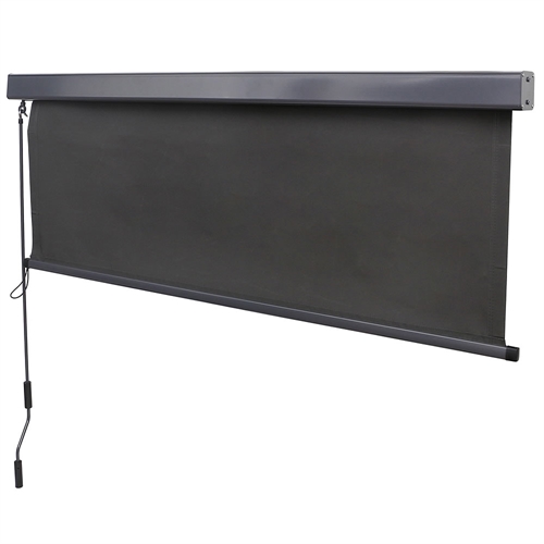 Senkrechtmarkise 160x250 cm Markise Seitenmarkise Anthrazit Windschutz