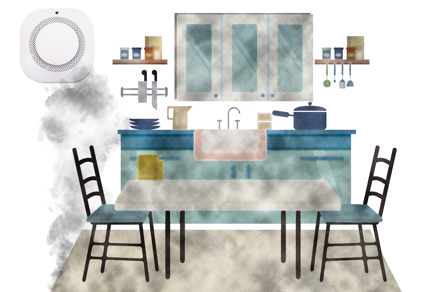 Sensore fumo wireless