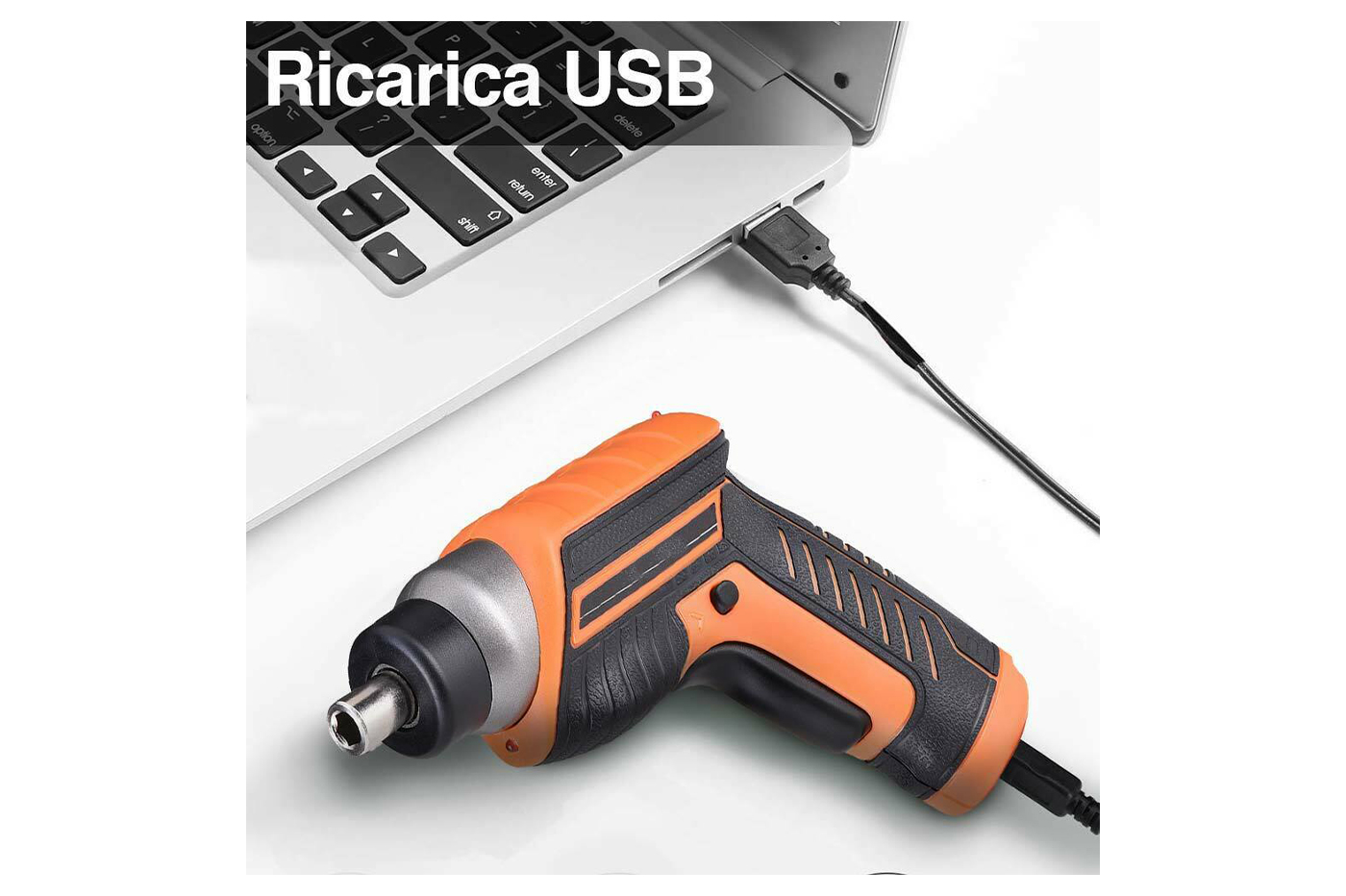 INJORA Kit Avvitatore Elettrico 3.6V Senza Fili + 8 Punte – Attrezzo RC Per Auto 1/18 E 1/24 - Foto 5