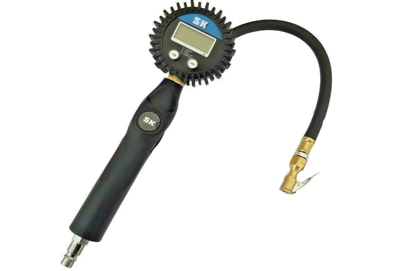 Manometro digitale pressione gomme pistola gonfiaggio pneumatici 200 psi  lcd