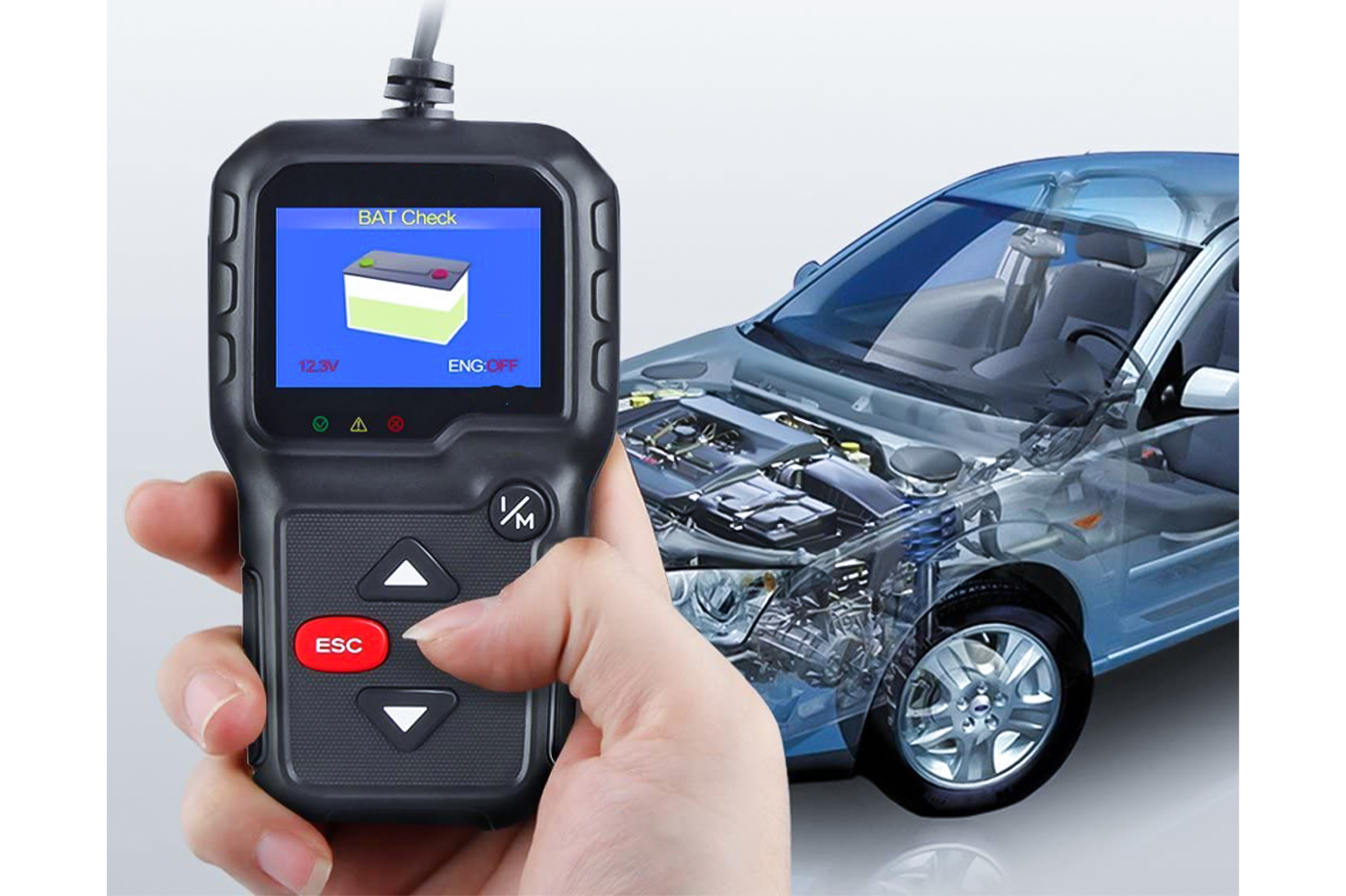 Trade Shop - Lettore Obd Konnwei Kw680 Scanner Codici Auto Diagnostica  Tester Analisi Obd2ii