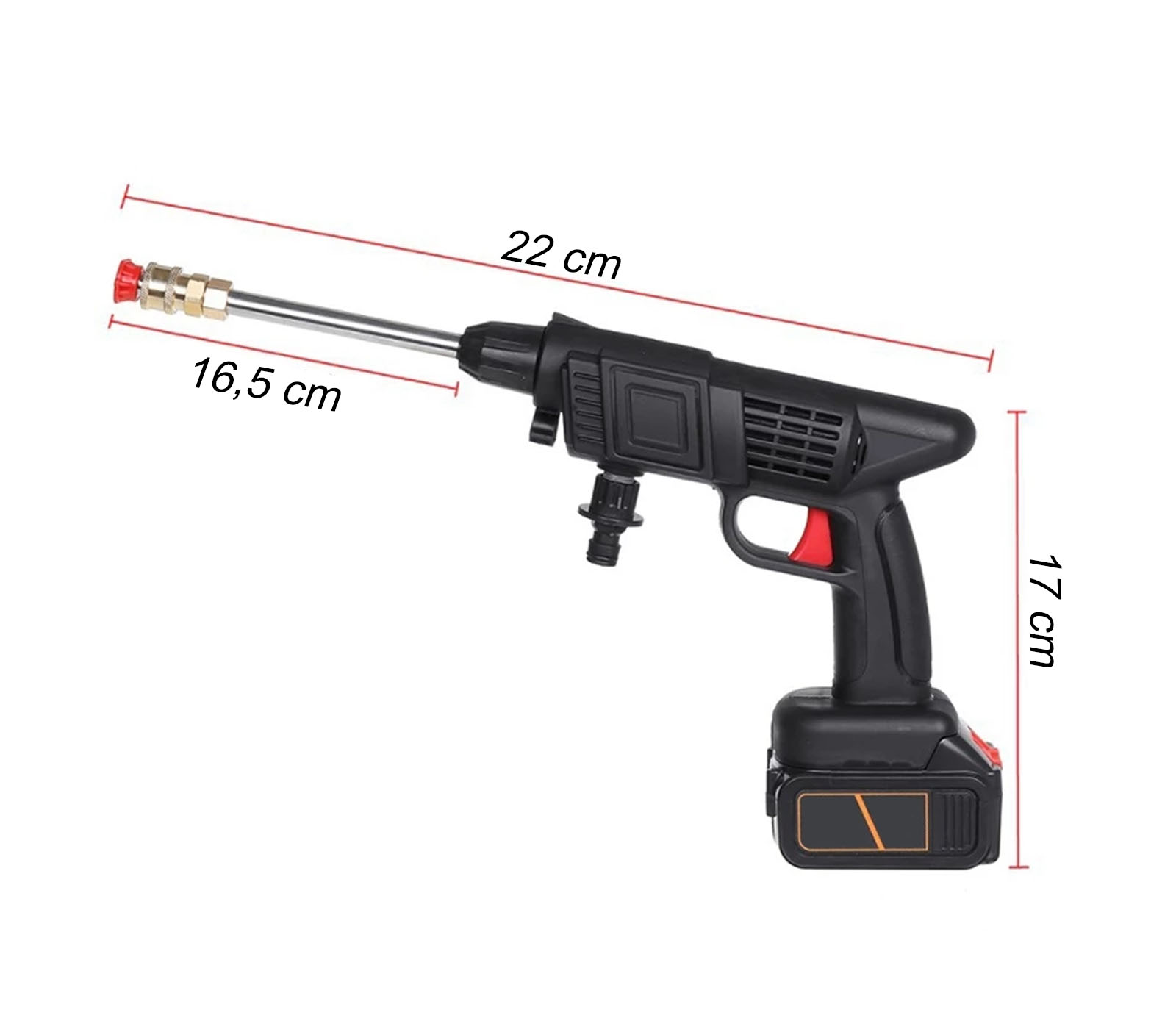 Idropulitrice A 2 Batterie 88V Lavaggio Auto Manuale Alta Pressione 07407