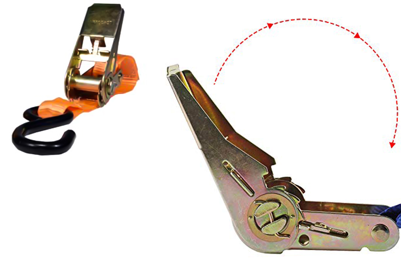 Cinghie Di Fissaggio Con Fibbia A Cricchetto Da 8 M/25 Mm Con Corda Di - Foto 6