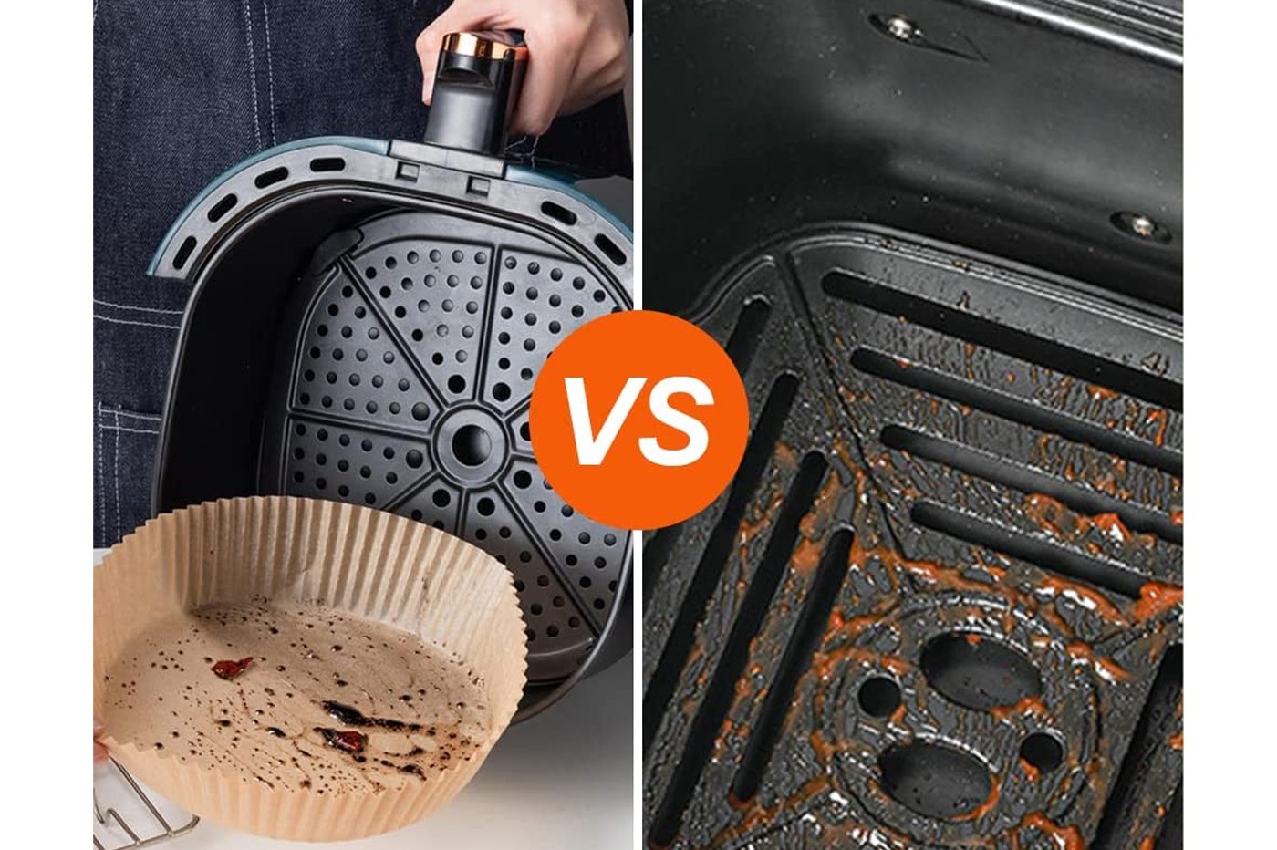 50 pz friggitrice ad aria fodera di carta usa e getta tappetino  antiaderente a vapore tappetino da forno rotondo in carta s cucina AirFryer  accessori per la cottura - AliExpress