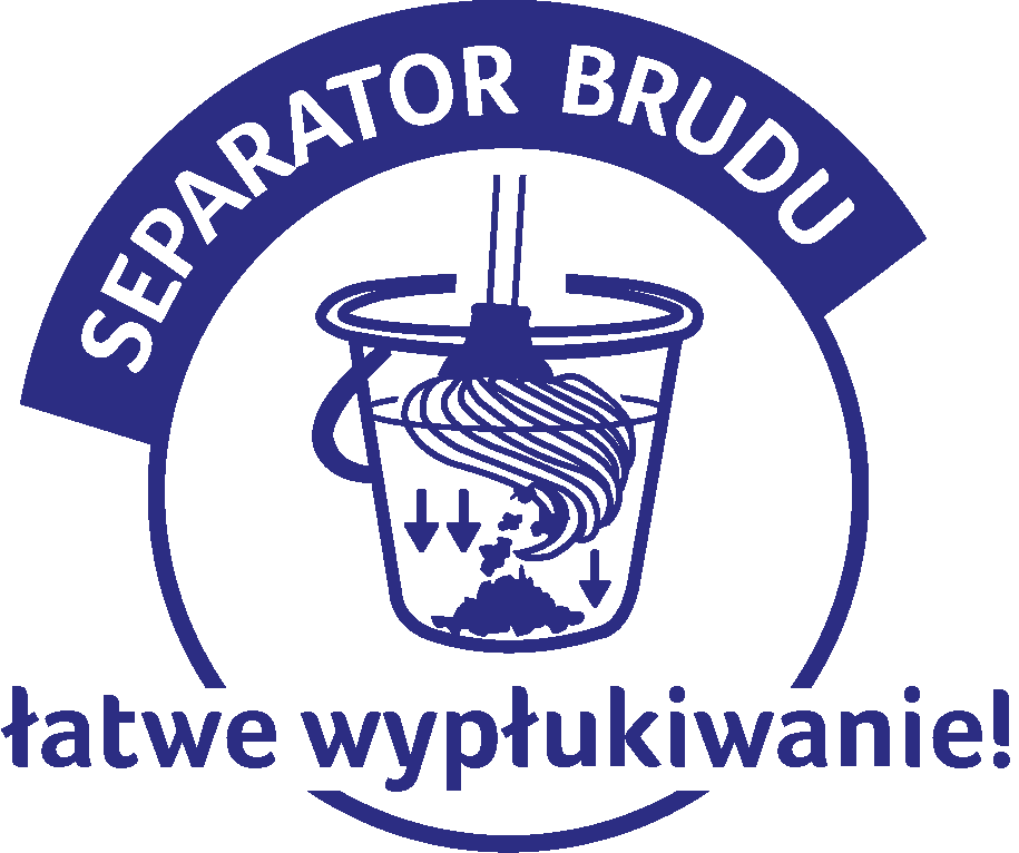 Ikonka separatora brudu - łatwiejsze wypłukiwanie