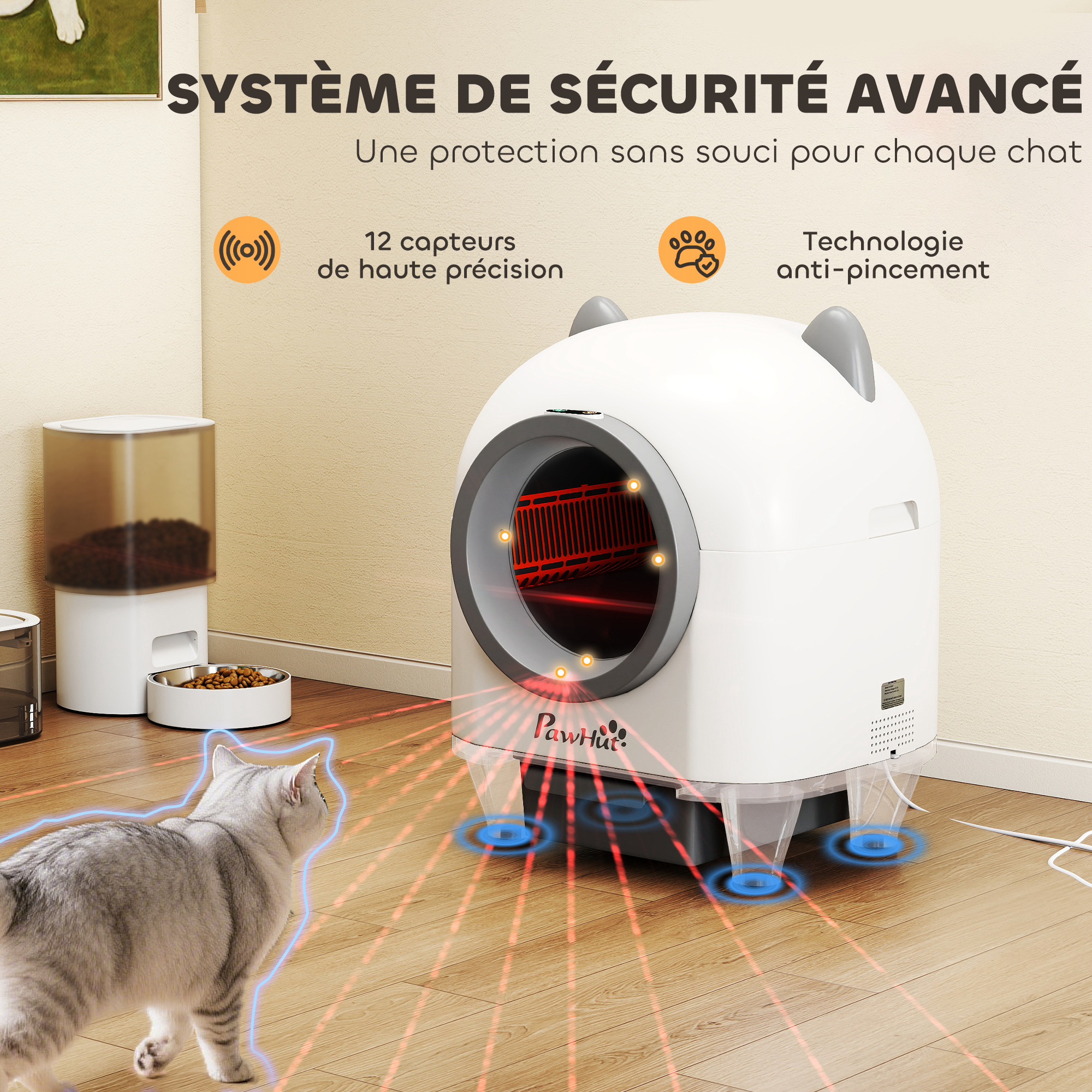 Litière automatique pour chat