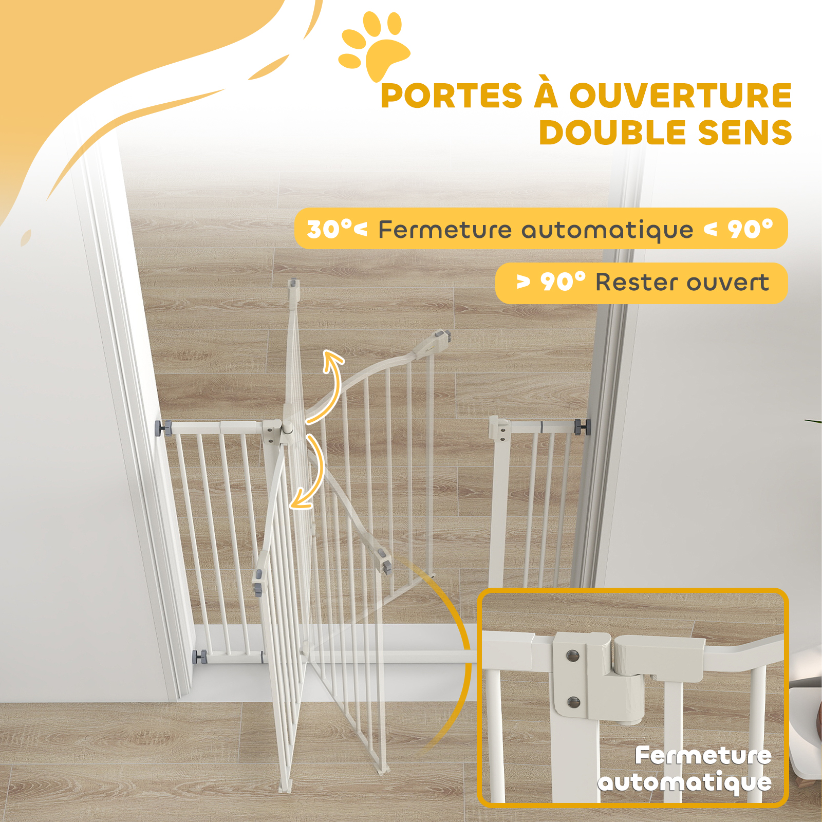 Barrière installée dans la maison