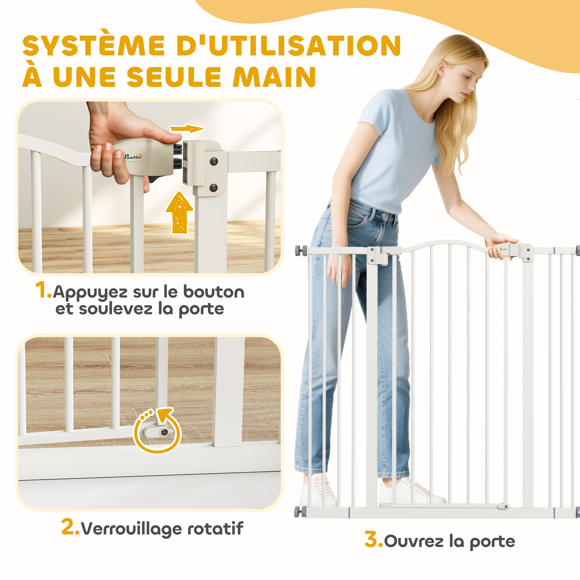 Système de double verrouillage une main
