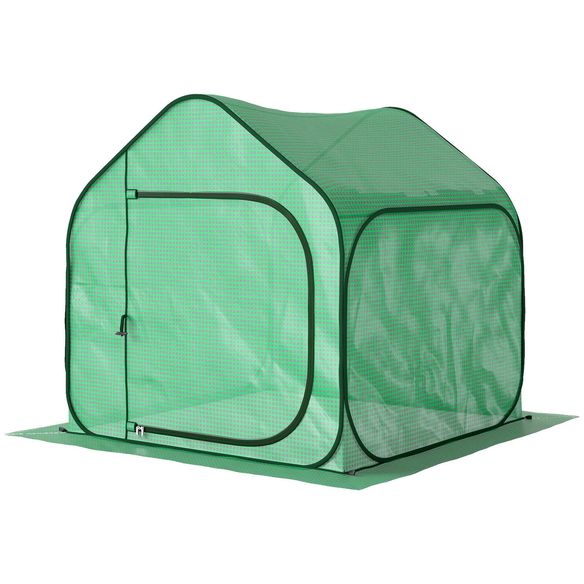 Serre pliable Irovami verte 150x148cm vue générale