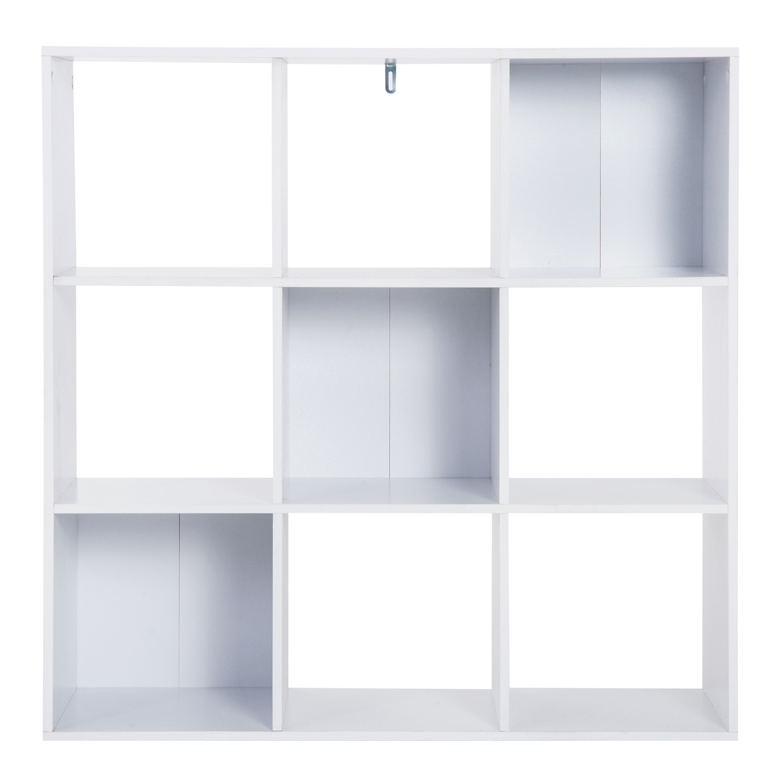 Libreria a 9 cubi bianca - vista frontale