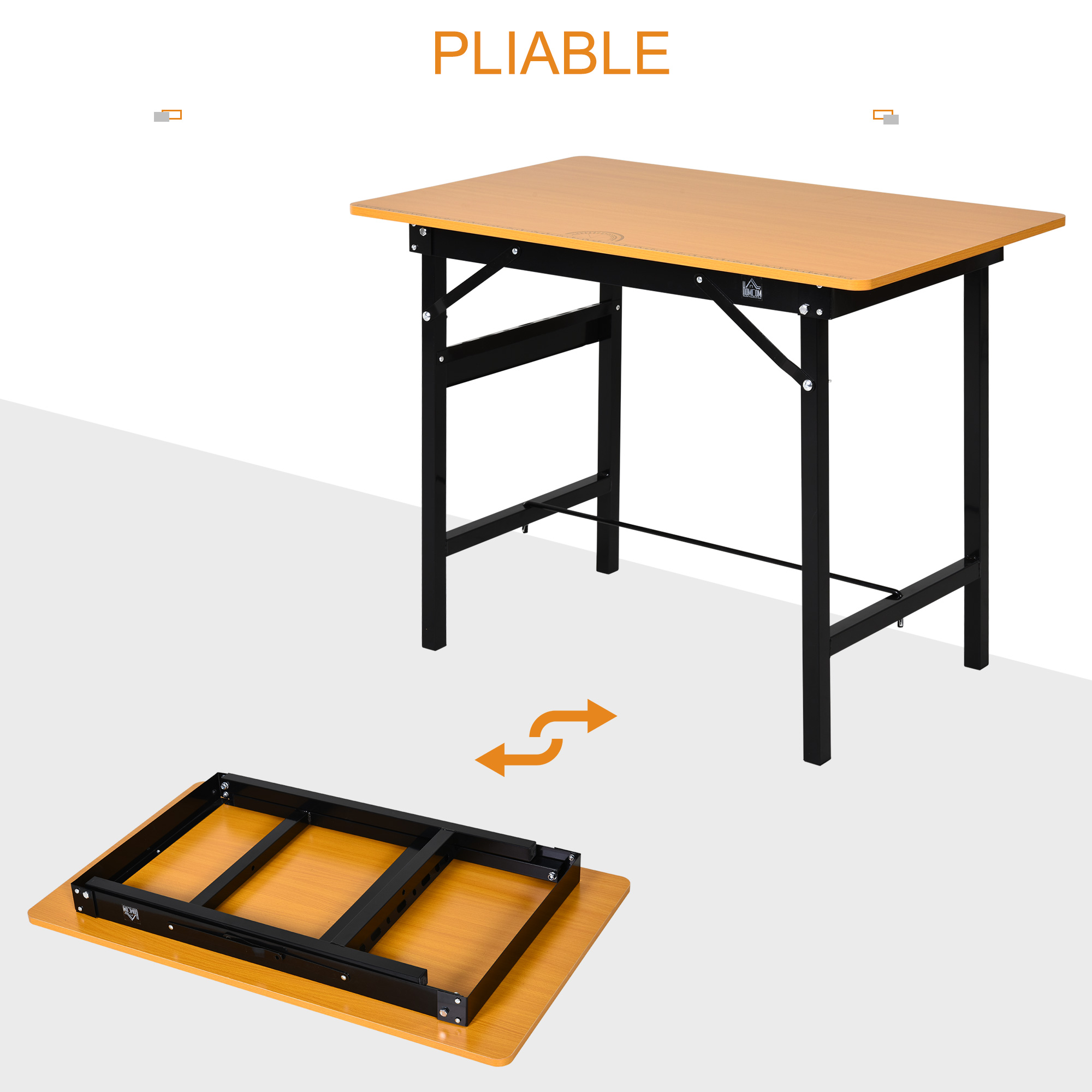 HOMCOM Établi atelier pliant table de travail pliable avec règle et ...