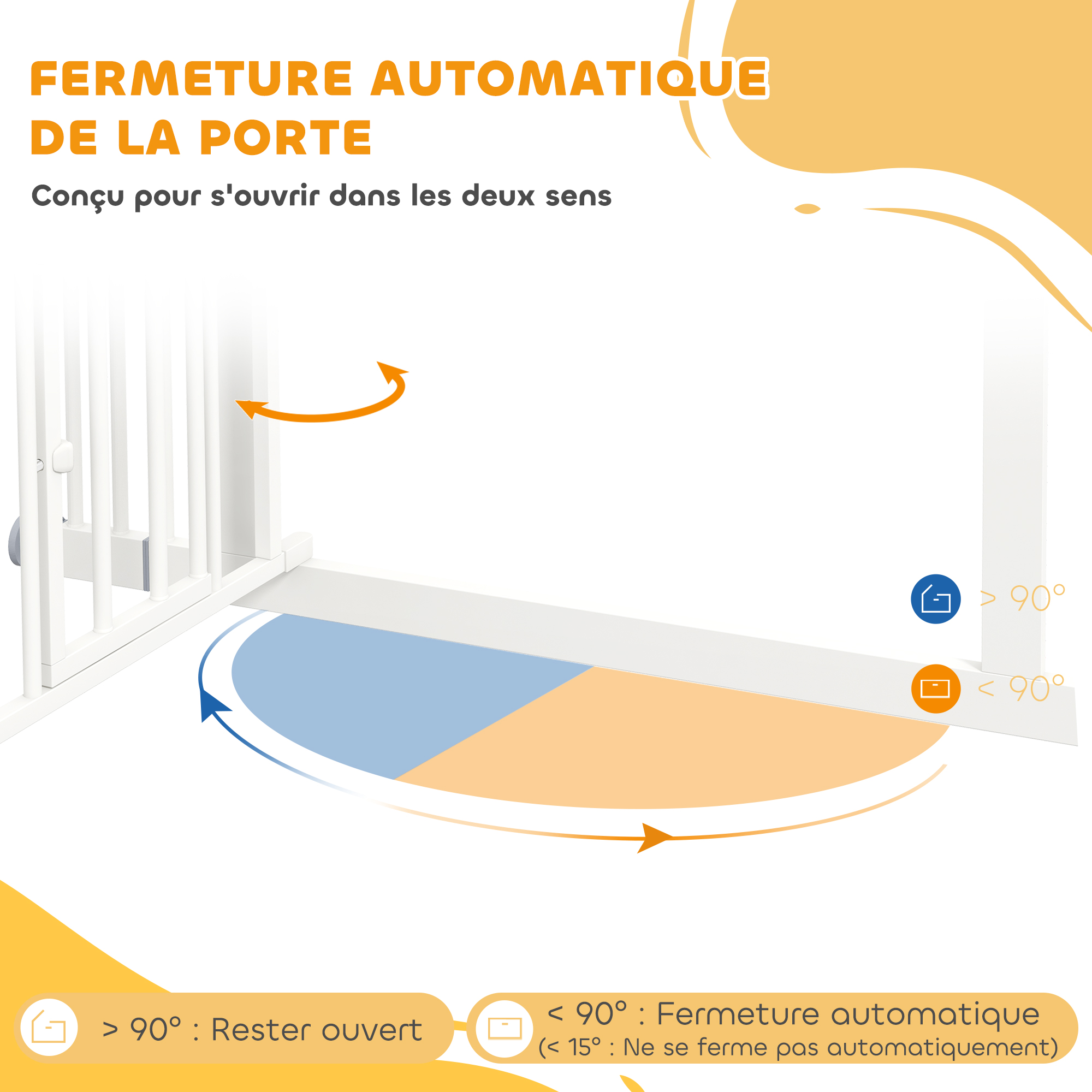 Barrière haute installée dans la maison