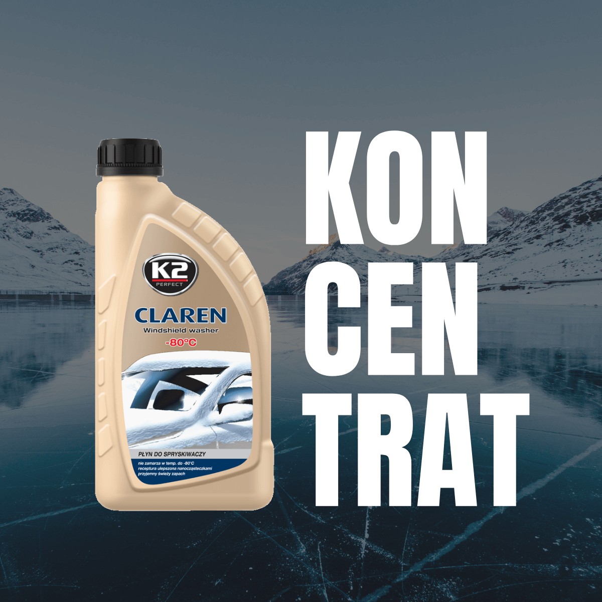 Zimowy koncentrat K2 Claren z ochroną arctic-shield