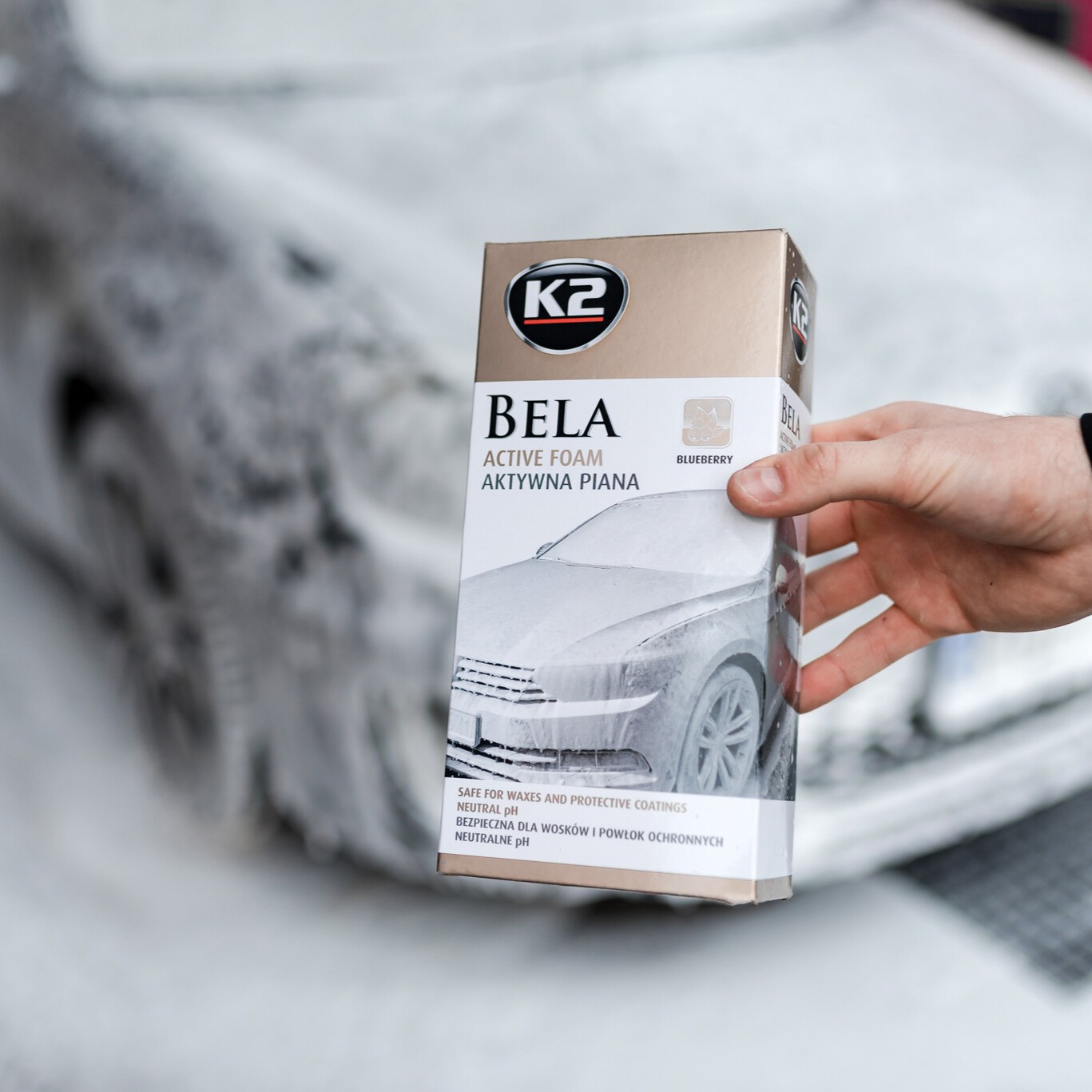 K2 Bela Blueberry - bezpieczna dla wosków i powłok