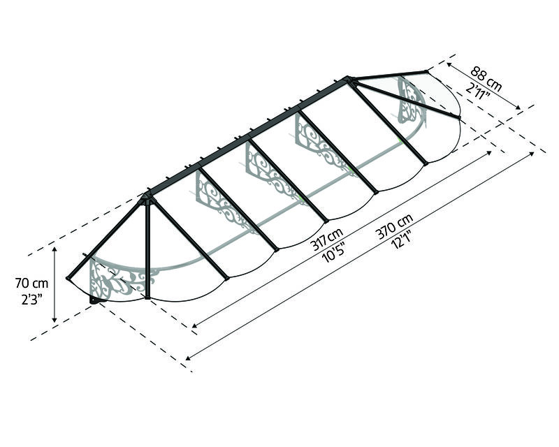 Dimensioni Prodotto Canopia by Palram