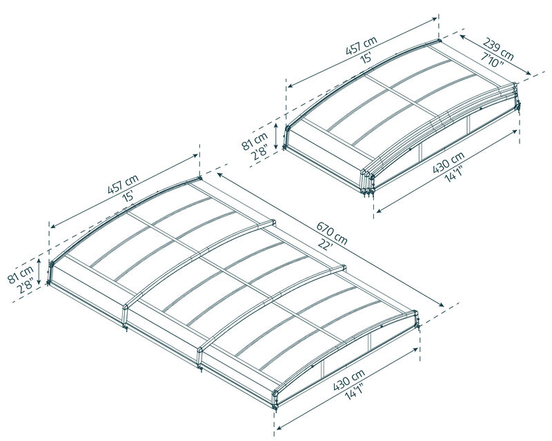 Dimensioni Prodotto Canopia by Palram