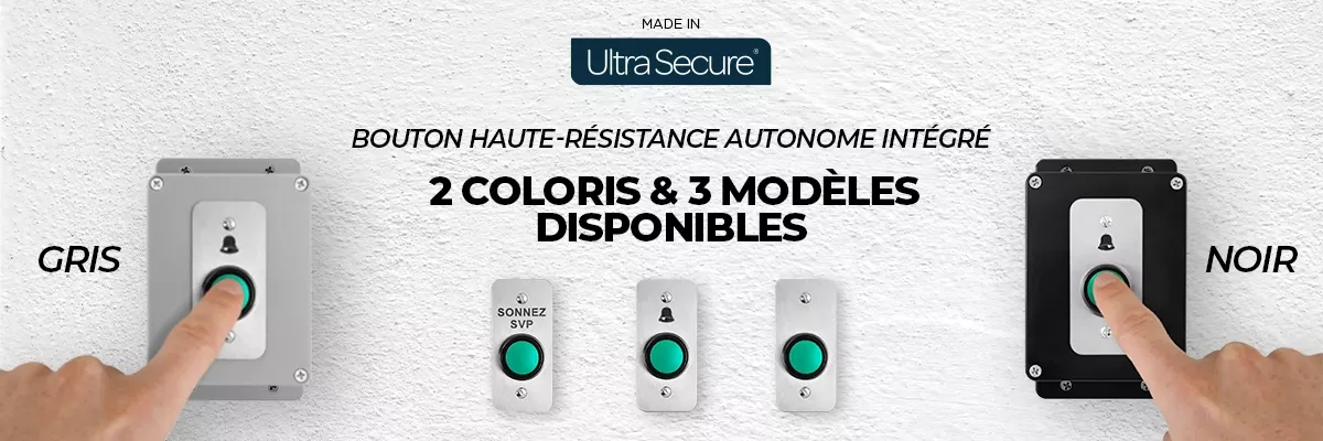 Nous proposons diverses options pour nos boutons sonnette autonomes