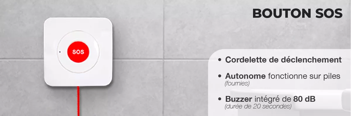 Découvrez notre bouton SOS avec cordelette de déclenchement
