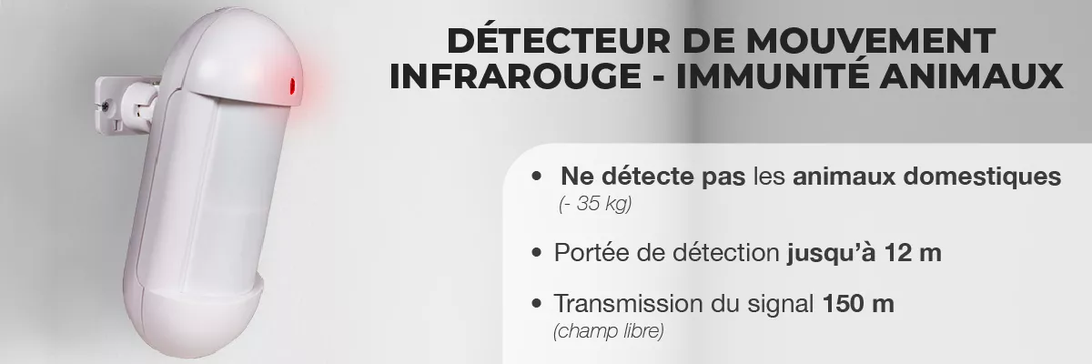 Découvrez notre détecteur de mouvement immunisé aux animaux domestiques de la gamme HY