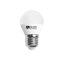 Silver Electronics Bombilla LED Esférica 6W E27 4000K