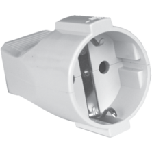 Clavija Clavija  Schuko toma de tierra M D4,8mm 10/16A "(BL)" H D4,8mm 10/16A | Silver Sanz