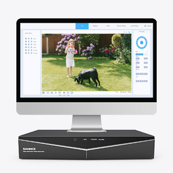 SANNCE Système De Sécurité Vidéo Domestique 1080P Avec DVR 1080N Avec 4 Caméras StyleB – Sans Disque Dur -Dahuace Boutique