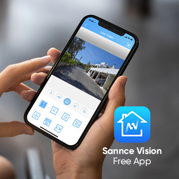 SANNCE Système De Sécurité Vidéo Domestique 1080P Avec DVR 1080N Avec 4 Caméras StyleB – Sans Disque Dur -Dahuace Boutique