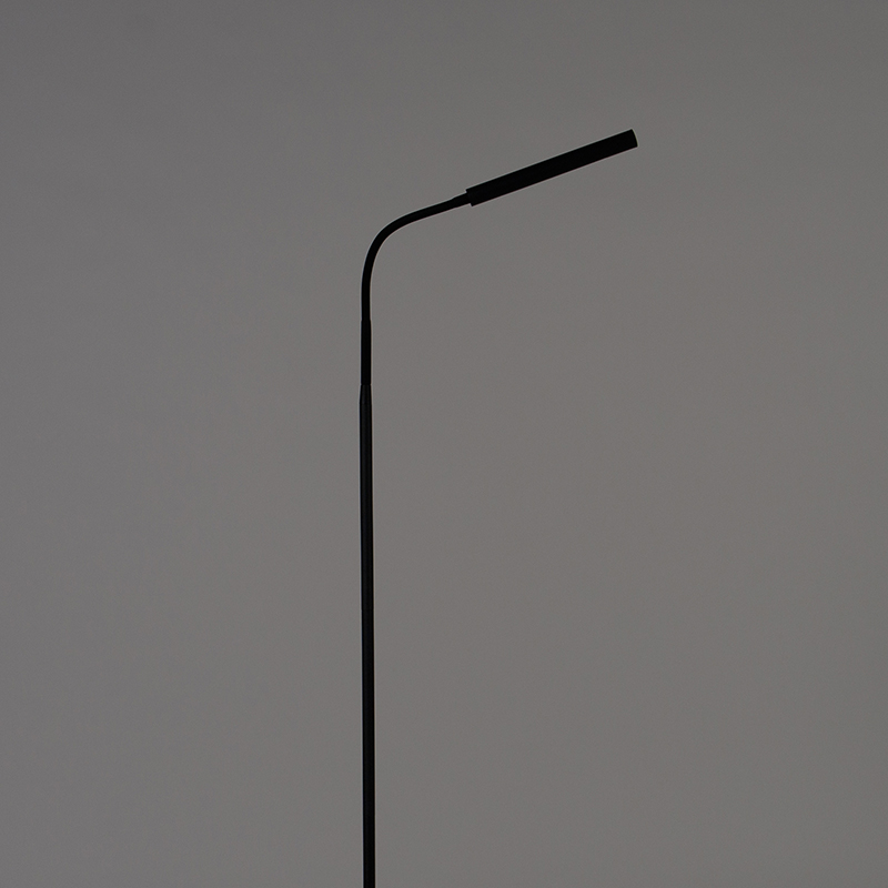 Design floor lamp black incl. LED with touch dimmer - Palka