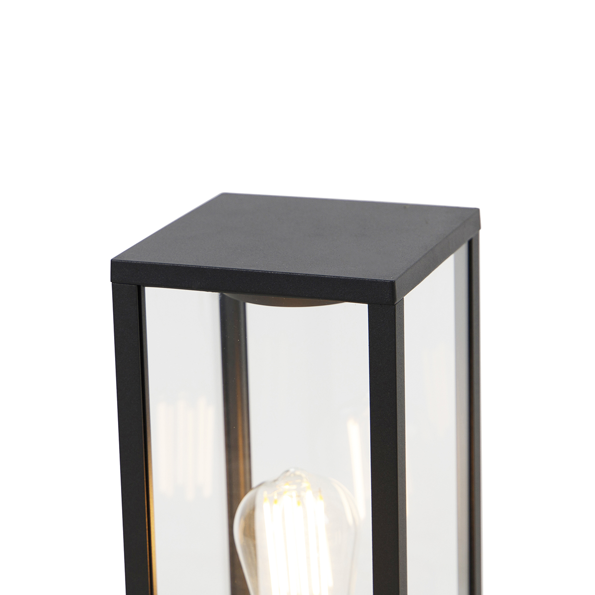 Lampe sur pied d'extérieur intelligente noire 40 cm avec WiFi ST64 - Charlois