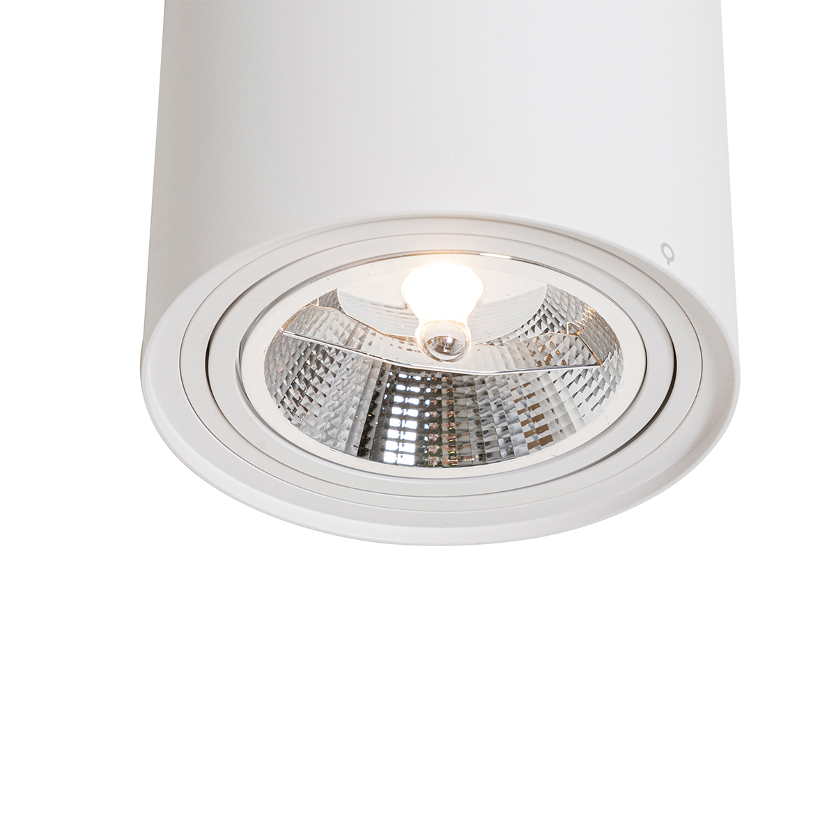 Faretto da soffitto smart bianco orientabile e inclinabile con Wifi GU10 111mm - Rondoo Up