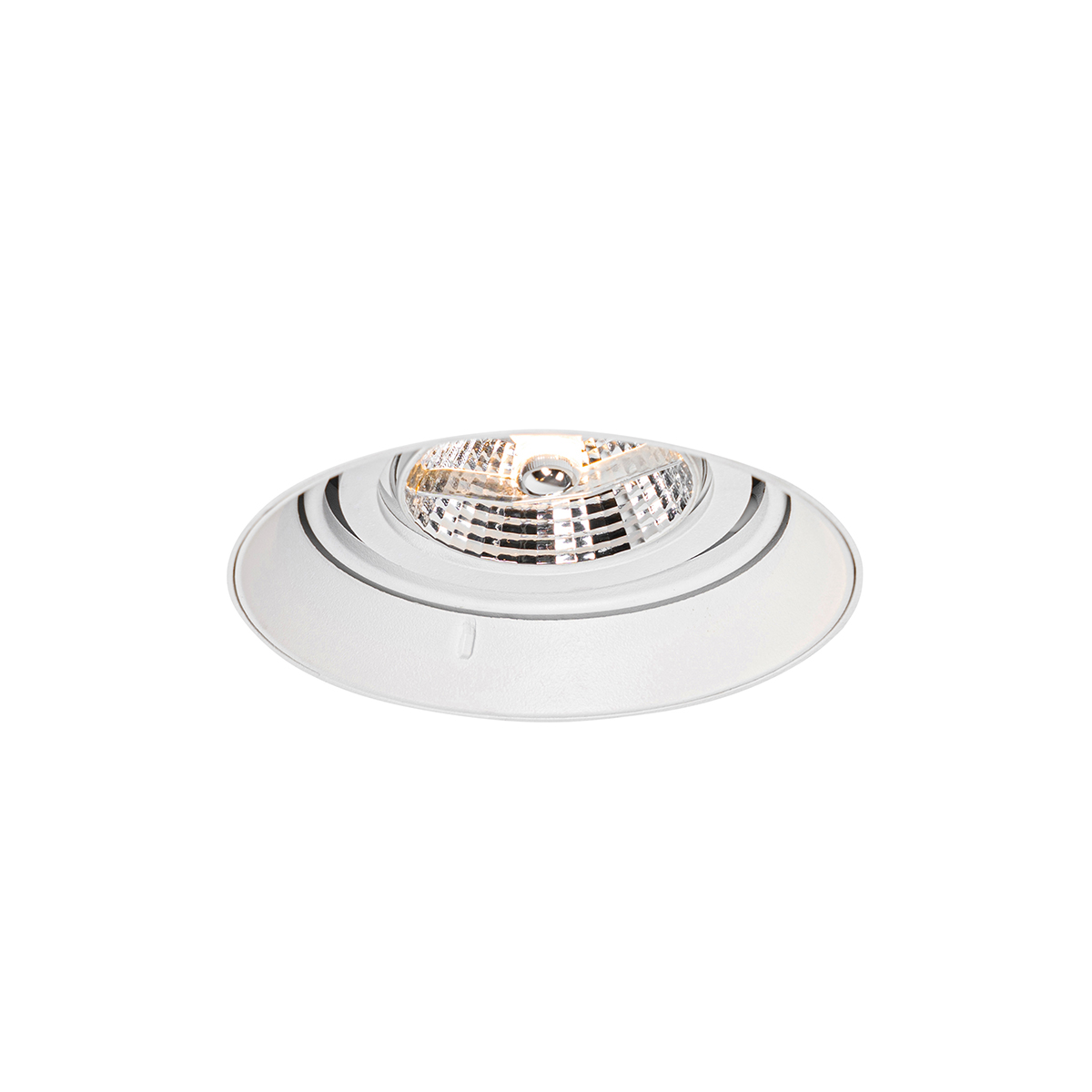 Foco empotrado moderno blanco GU10 AR70 redondo sin marco - Oneon