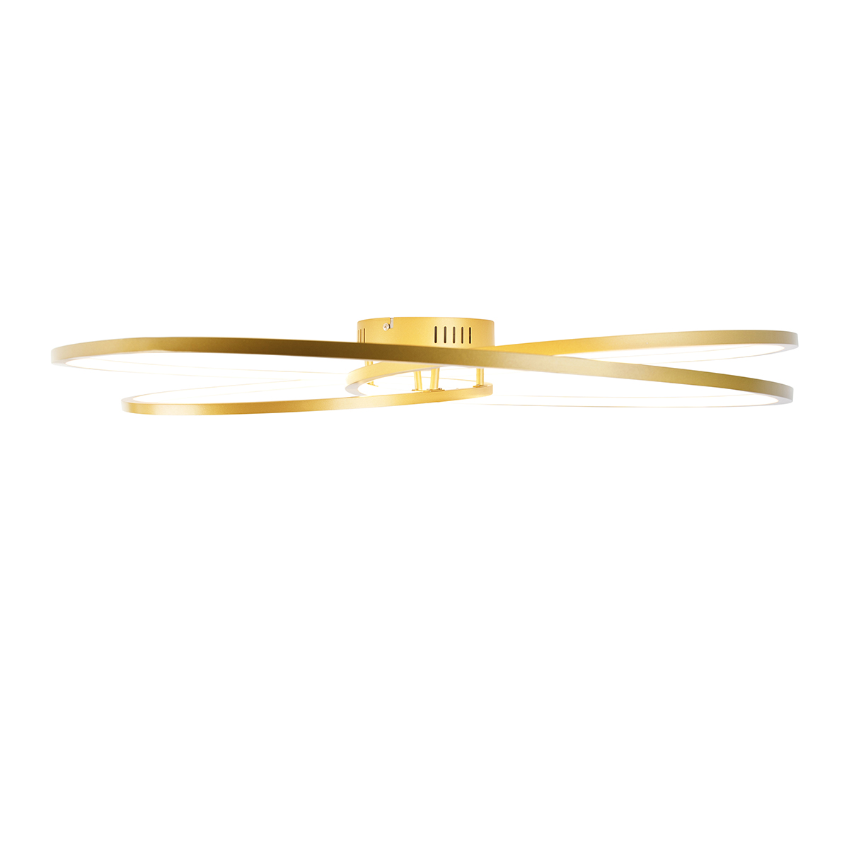 Plafón dorado 78 cm con LED regulable en 3 pasos - Rowin