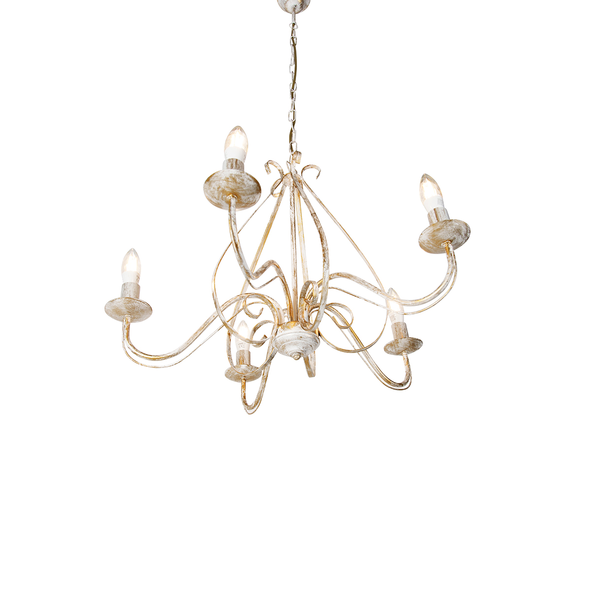Smart Chandelier White 5-Light Incl. Wifi B35 - Giuseppe