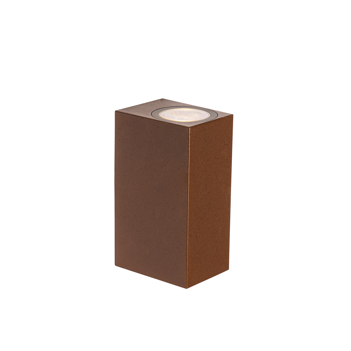 Modern outdoor wall lamp rust brown plastic 2-light - Baleno