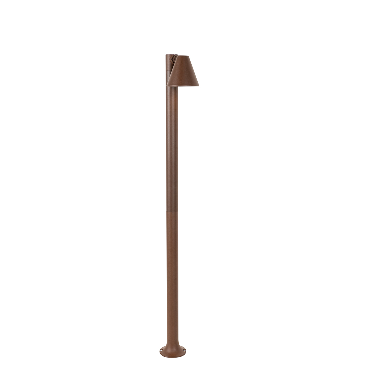 Paletto da esterno moderno marrone ruggine 100 cm IP44 regolabile - Ciara