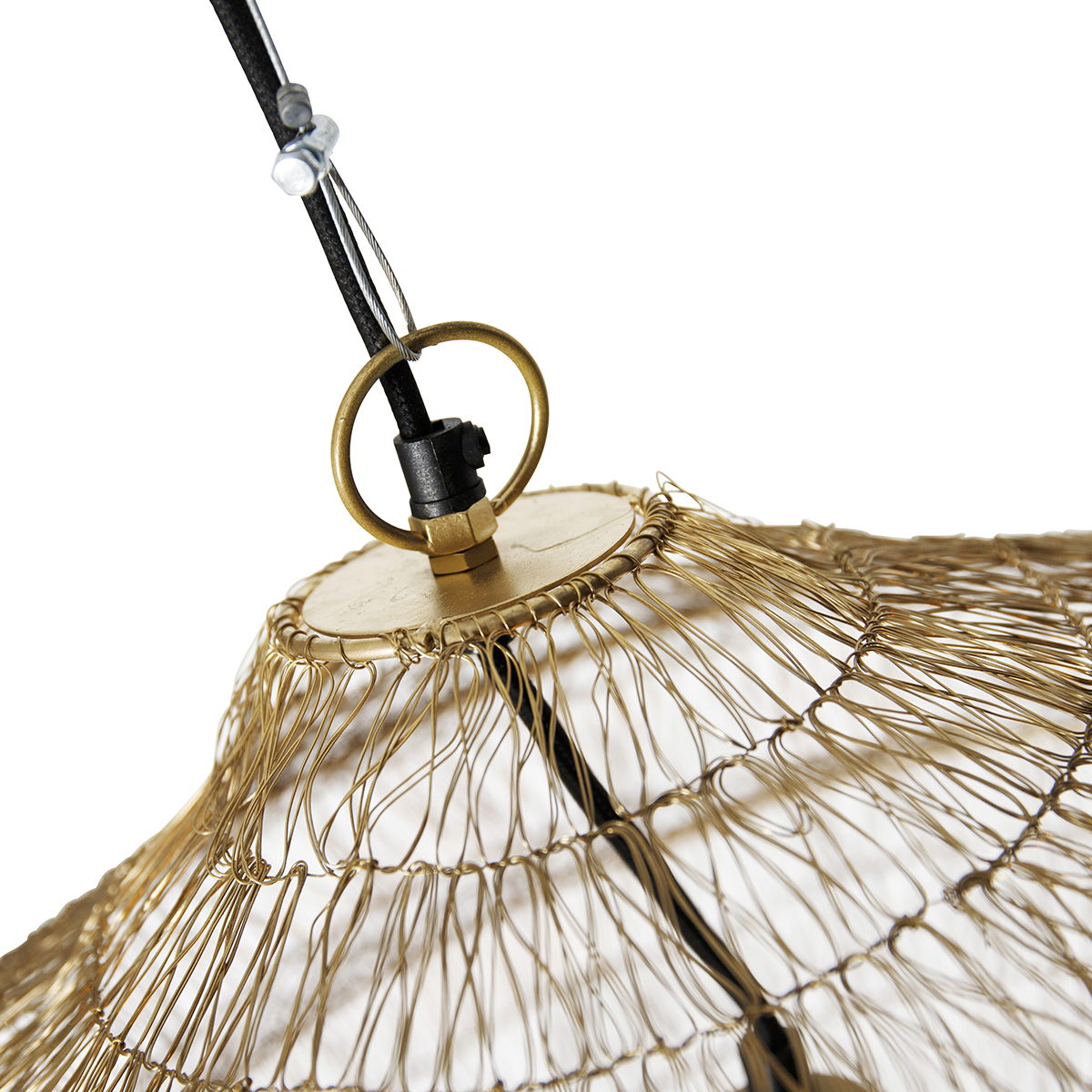 Lampada a sospensione orientale oro 45 cm x 40 cm - Vadi