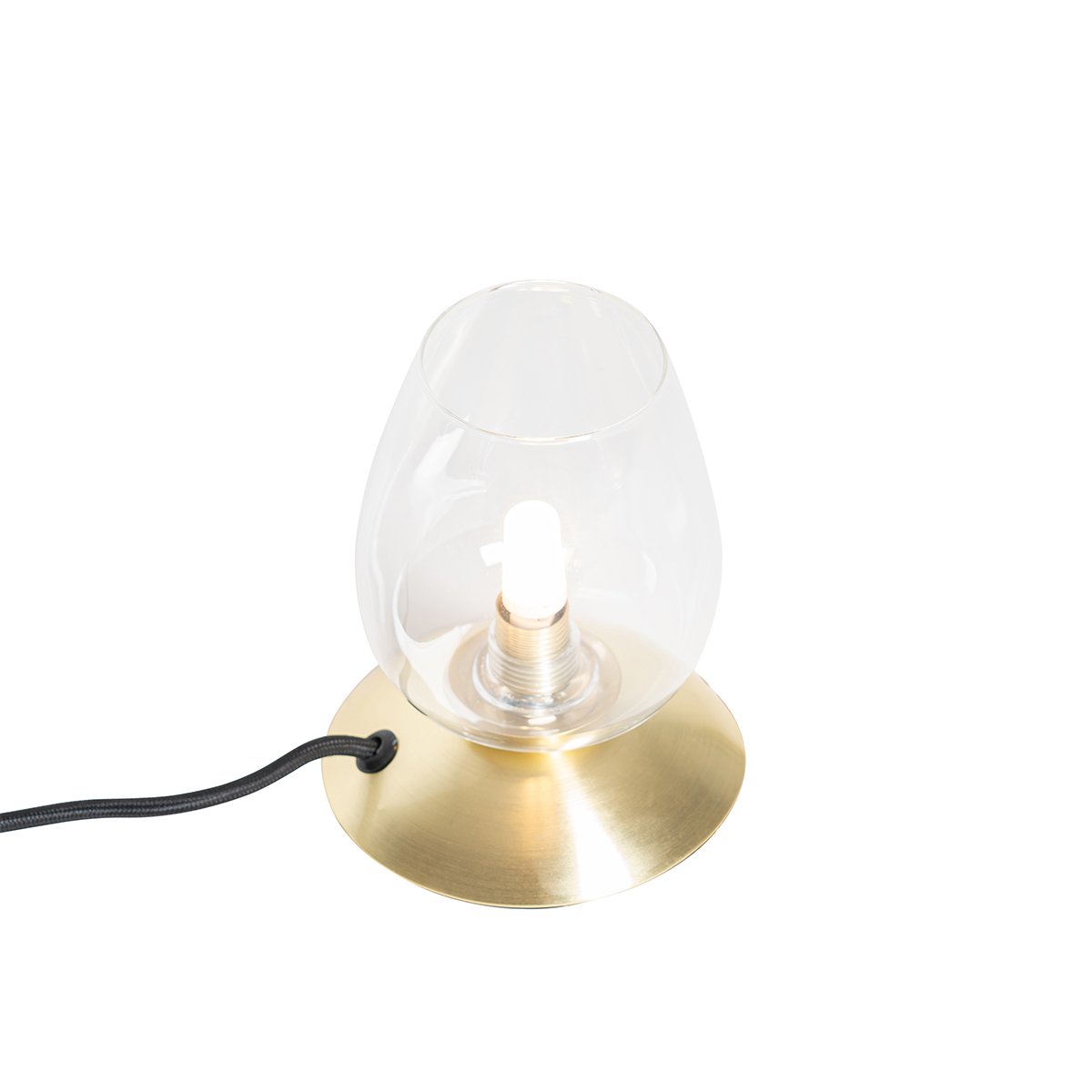 Classic Table Lamp Gold with Glass - Elien