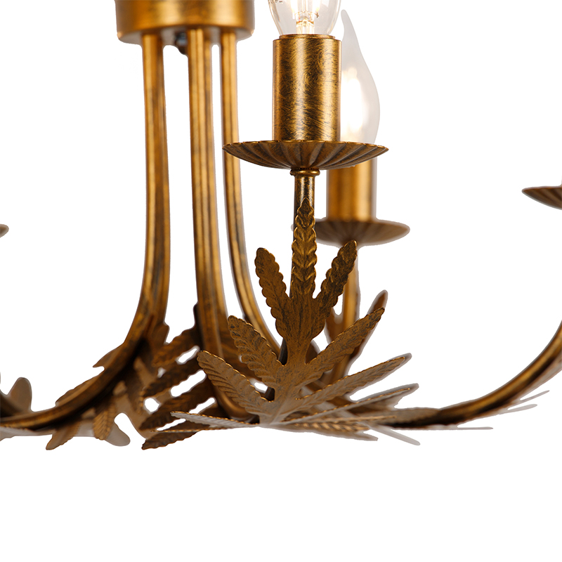 Vintage Chandelier Gold 5-Light - Botanica