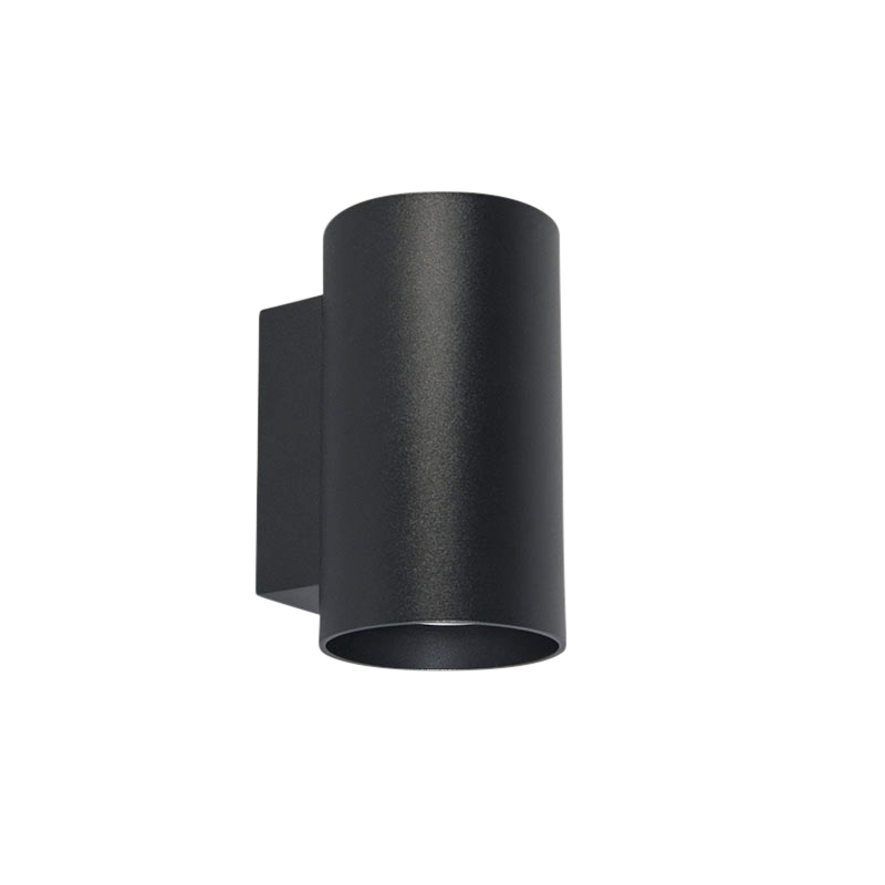 Aplique moderno negro redondo 2 luces - Sandy