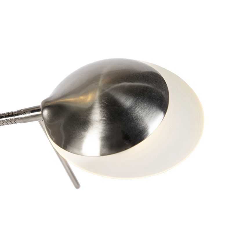 QAZQA Lexus - LED Dimmable Lampadaire Avec Lampe De Lecture Moderne Variateur Inclus - 1 Lumière - H 1800 Mm - Acier - Moderne - Éclairage Intérieur - Salon I Chambre -Éclairage Domestique AAHKMJXYDAFdJAOAIMEbOAchCWMN0H80tUgiXh1LMKm kPKpk1iBb S XpwLLfXywFLAEJllLX08Ini8SJKIX