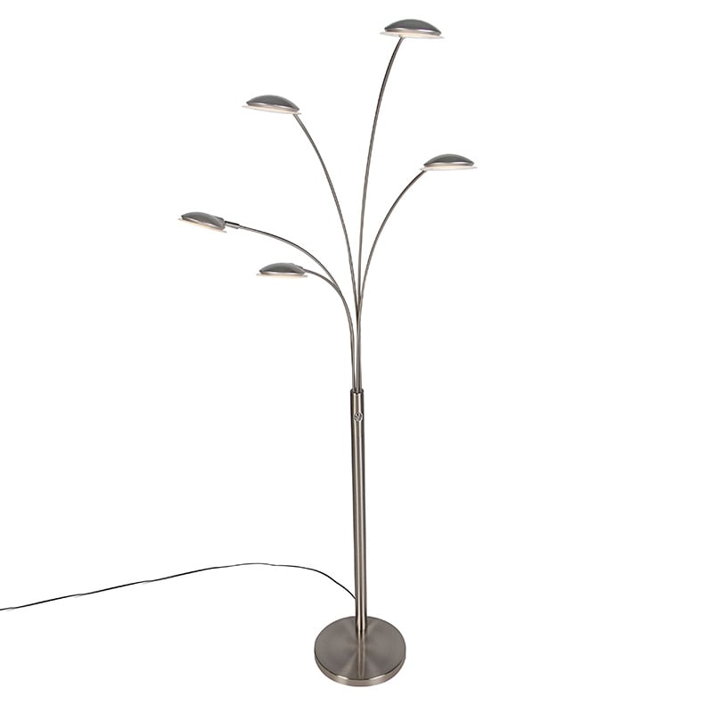 Lampadaire en acier avec LED et variateur tactile - Sixties Trento