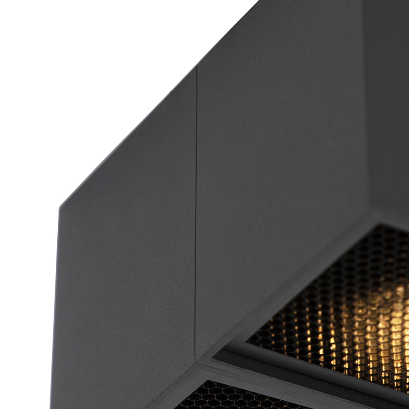Foco de diseño negro 4 luces - Qubo Honey