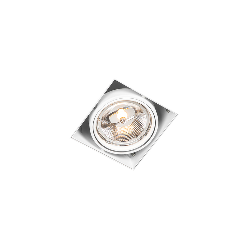 Spot encastré blanc GU10 AR111 sans bordure orientable - Oneon