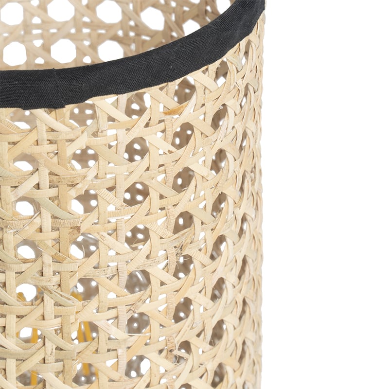 Country Table Lamp Rattan with Black - Kata