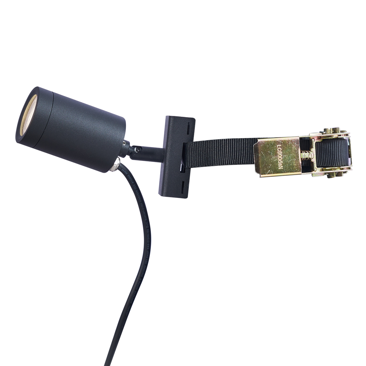 Foco de exterior negro para árbol GU10 50mm giratorio e inclinable IP65 - Solo