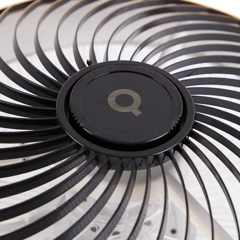 Ventilador de techo negro de 55,5 cm con LED regulable y mando a distancia - Clima