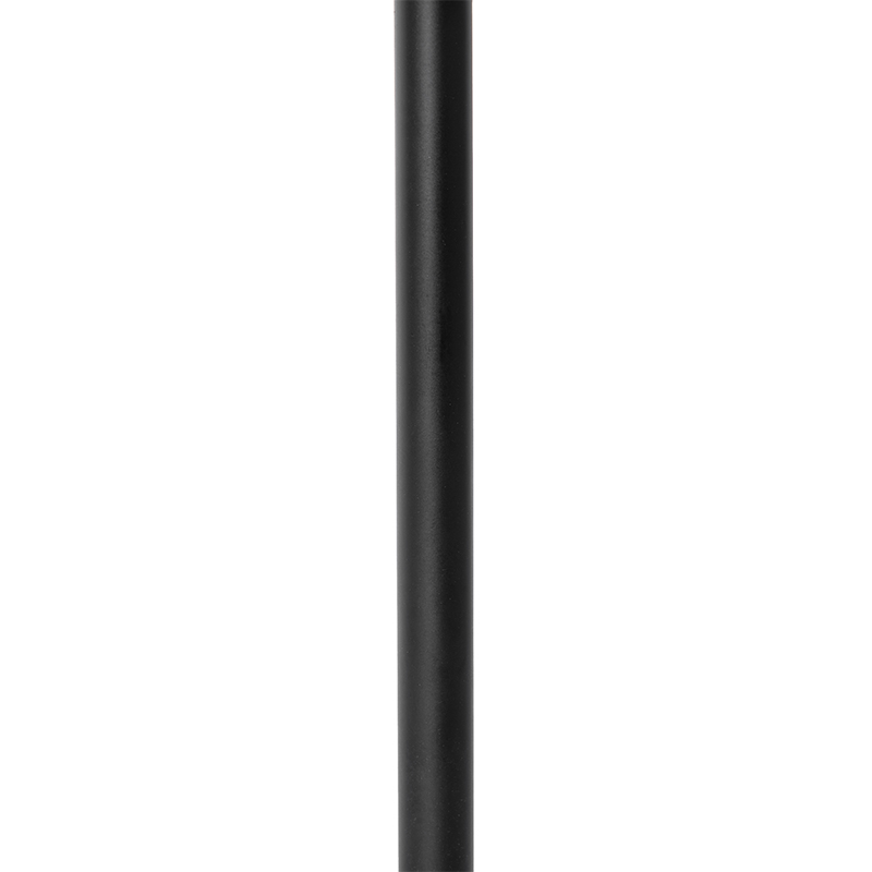 Rustic Table Lamp Black with Rattan 25 cm - Kata