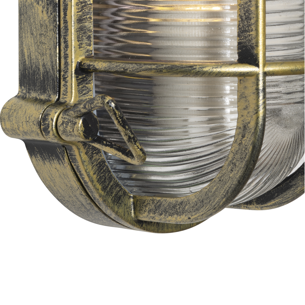 Lampada Da Esterno Nautica Qazqa - Stile Industriale In Oro/Ottone - IP44