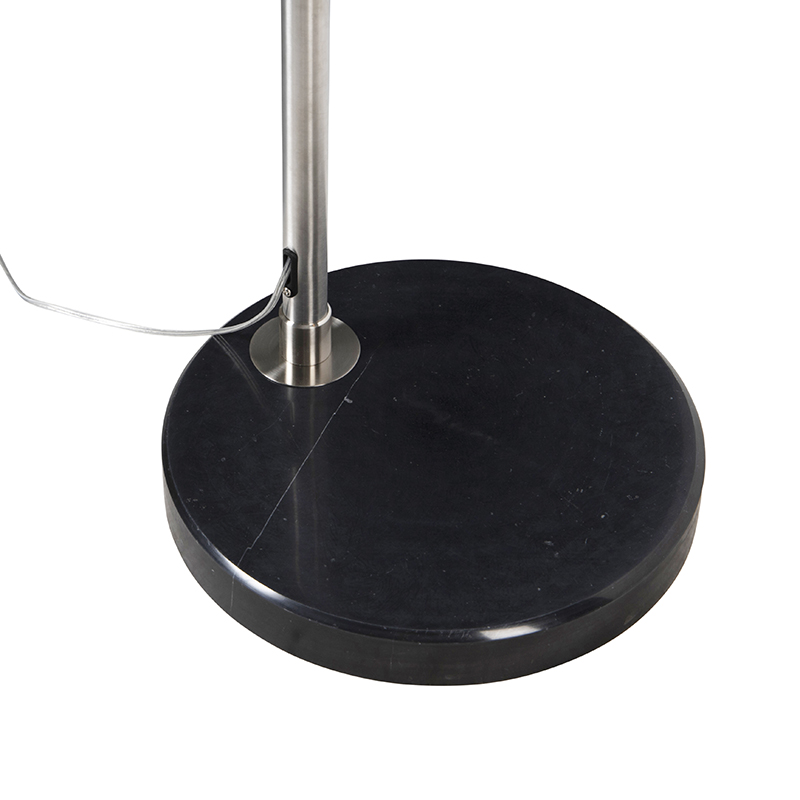 Lámpara de arco acero pantalla cobre 50cm - XXL