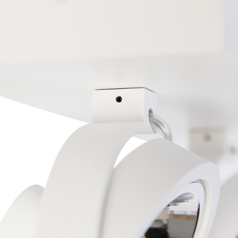 Foco de diseño blanco regulable 2 luces - Go